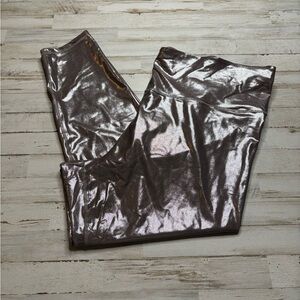 Old Navy Powersoft Extra High Rise Leggings Starry Sky Metallic Shine Sz 4X